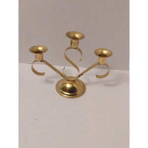 Lightweight gold candelabra, boho candelabra, 3 arm candelabra candle holders